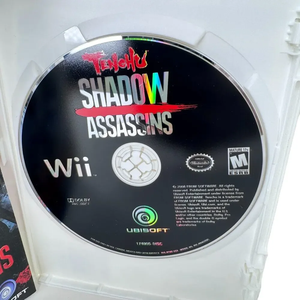 Tenchu: Shadow Assassins (Nintendo Wii 2009) Martial Arts Ubisoft Video Game CIB